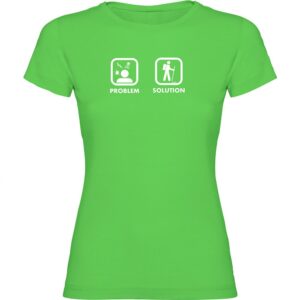Kruskis Problem Solution Trek Short Sleeve T-shirt Verde L Mujer