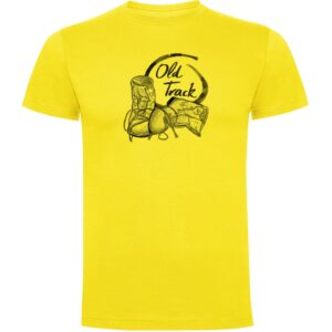 Kruskis Old Track Short Sleeve T-shirt Amarillo XL Hombre