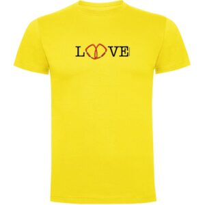 Kruskis Love Short Sleeve T-shirt Amarillo XL Hombre