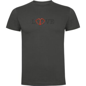 Kruskis Love Short Sleeve T-shirt Gris 3XL Hombre