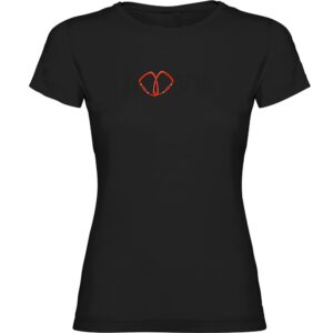 Kruskis Love Short Sleeve T-shirt Negro XL Mujer