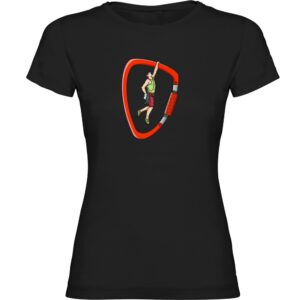 Kruskis Climber Short Sleeve T-shirt Negro S Mujer