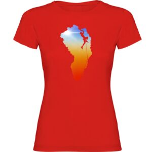 Kruskis Climber Dream Short Sleeve T-shirt Rojo S Mujer
