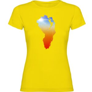 Kruskis Climber Dream Short Sleeve T-shirt Amarillo L Mujer