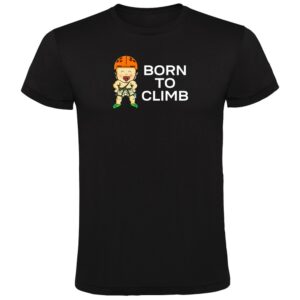 Kruskis Born To Climb Short Sleeve T-shirt Negro L Hombre