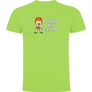 Kruskis Born To Climb Short Sleeve T-shirt Verde L Hombre