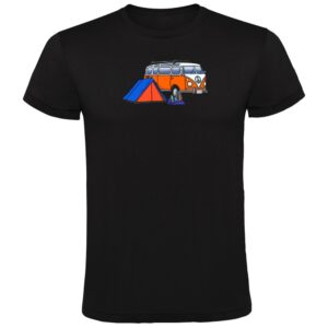 Kruskis Hippie Van Trek Short Sleeve T-shirt Negro 3XL Hombre