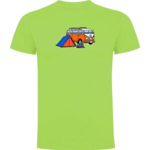 Kruskis Hippie Van Trek Short Sleeve T-shirt Verde 2XL Hombre