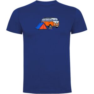 Kruskis Hippie Van Trek Short Sleeve T-shirt Azul 3XL Hombre