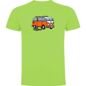 Kruskis Hippie Van Climbing Short Sleeve T-shirt Verde 3XL Hombre