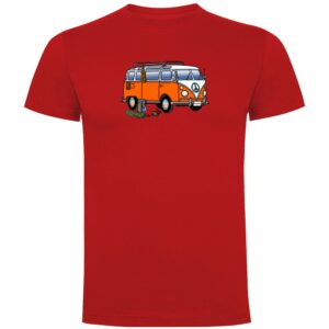 Kruskis Hippie Van Climbing Short Sleeve T-shirt Rojo 2XL Hombre