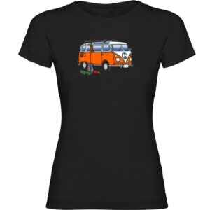 Kruskis Hippie Van Climbing Short Sleeve T-shirt Negro XL Mujer