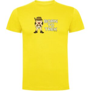 Kruskis Born To Trekk Short Sleeve T-shirt Amarillo 3XL Hombre
