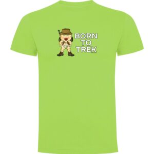 Kruskis Born To Trekk Short Sleeve T-shirt Verde S Hombre
