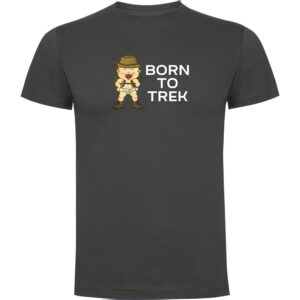 Kruskis Born To Trekk Short Sleeve T-shirt Gris S Hombre