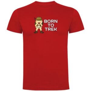Kruskis Born To Trekk Short Sleeve T-shirt Rojo 3XL Hombre