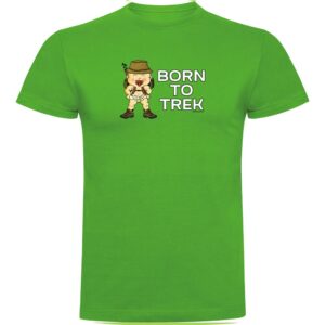 Kruskis Born To Trekk Short Sleeve T-shirt Verde 2XL Hombre