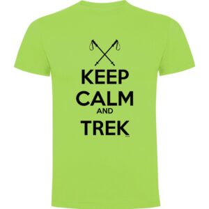 Kruskis Keep Calm And Trek Short Sleeve T-shirt Verde 2XL Hombre