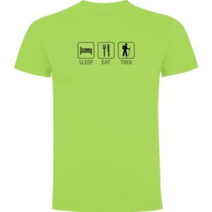 Kruskis Sleep Eat And Trek Short Sleeve T-shirt Verde L Hombre