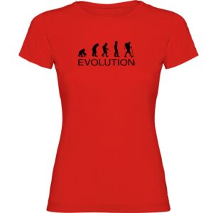 Kruskis Evolution Hiking Short Sleeve T-shirt Rojo M Mujer