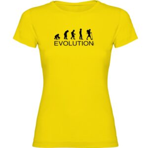 Kruskis Evolution Hiking Short Sleeve T-shirt Amarillo L Mujer