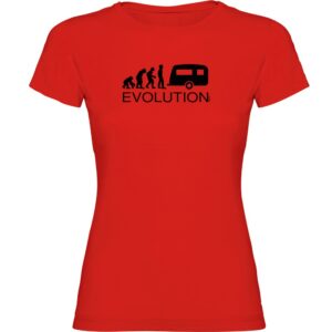 Kruskis Evolution Caravanning Short Sleeve T-shirt Rojo L Mujer