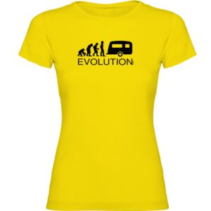 Kruskis Evolution Caravanning Short Sleeve T-shirt Amarillo L Mujer