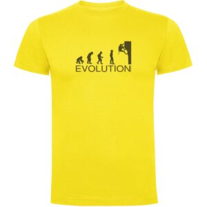 Kruskis Evolution Climbing Short Sleeve T-shirt Amarillo 3XL Hombre