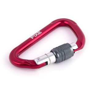 Fixe Climbing Gear Rock Stone Thread Closed Snap Hook Rojo