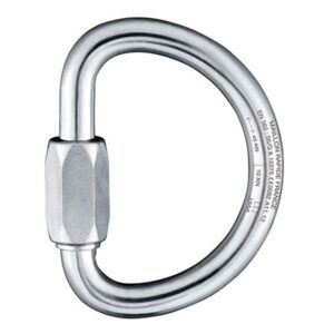 Fixe Climbing Gear Maillon Semi-circular Steel Snap Hook Gris 10 mm