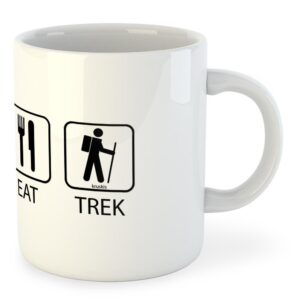 Kruskis 325ml Sleep Eat And Trek Mug Blanco 325 ml (11 oz)