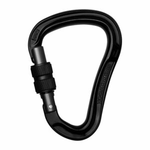 Singing Rock Bora Screw-lock Snap Hook Negro