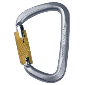 Singing Rock Sde Steel Connector Triple-lock Snap Hook Dorado,Plateado