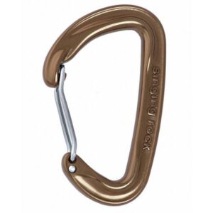 Singing Rock Vision Straight Snap Hook Marrón,Plateado