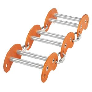 Singing Rock Edge Roller Set Naranja,Plateado