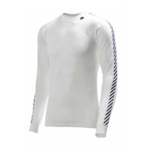 Helly Hansen Dry Stripe Crew Base Layer Blanco XL Hombre