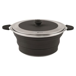 Outwell Collaps Pot With Lid Negro