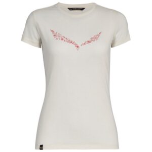 Salewa Solidlogo Dri-release Short Sleeve T-shirt Blanco L Mujer