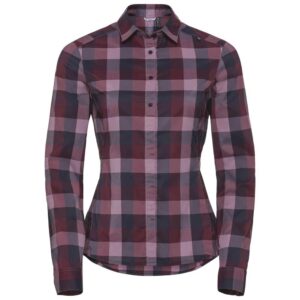 Odlo Fairview Long Sleeve Shirt Rojo,Gris XS Mujer