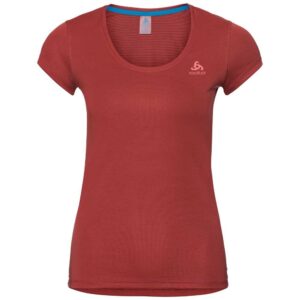 Odlo Active F-dry Light Short Sleeve Base Layer Rojo XS Mujer