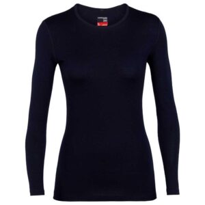 Icebreaker 260 Tech Crew Merino Long Sleeve Base Layer Azul M Mujer