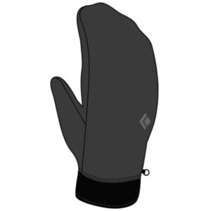 Black Diamond Midweight Softshell Mittens Negro,Gris M Hombre
