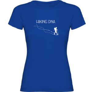 Kruskis Hikking Dna Short Sleeve T-shirt Azul L Mujer