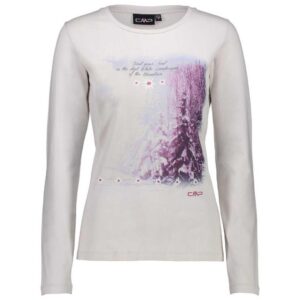 Cmp 38u3186 Long Sleeve T-shirt Blanco 3XL Mujer