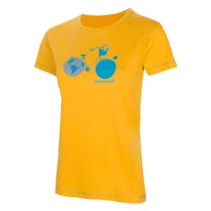 Trangoworld Ligures Short Sleeve T-shirt Amarillo XS Mujer