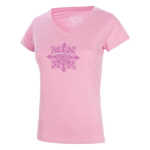 Trangoworld Yogafit Short Sleeve T-shirt Rosa XS Mujer