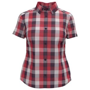 Odlo Mythen Short Sleeve Shirt Rojo,Gris M Mujer