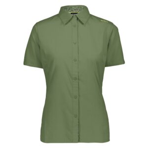 Cmp 39t5516 Short Sleeve Shirt Verde L Mujer