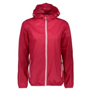 Cmp Rain Fix Hood 3x53256 Jacket Rojo XL Mujer