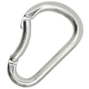 Kong Paddle Bent Gate Snap Hook Plateado 116 mm
